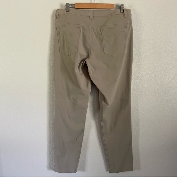Lululemon ABC Pant Classic Fit Beige Artifact Size 36 x 34 with FLAWS - Picture 9 of 15